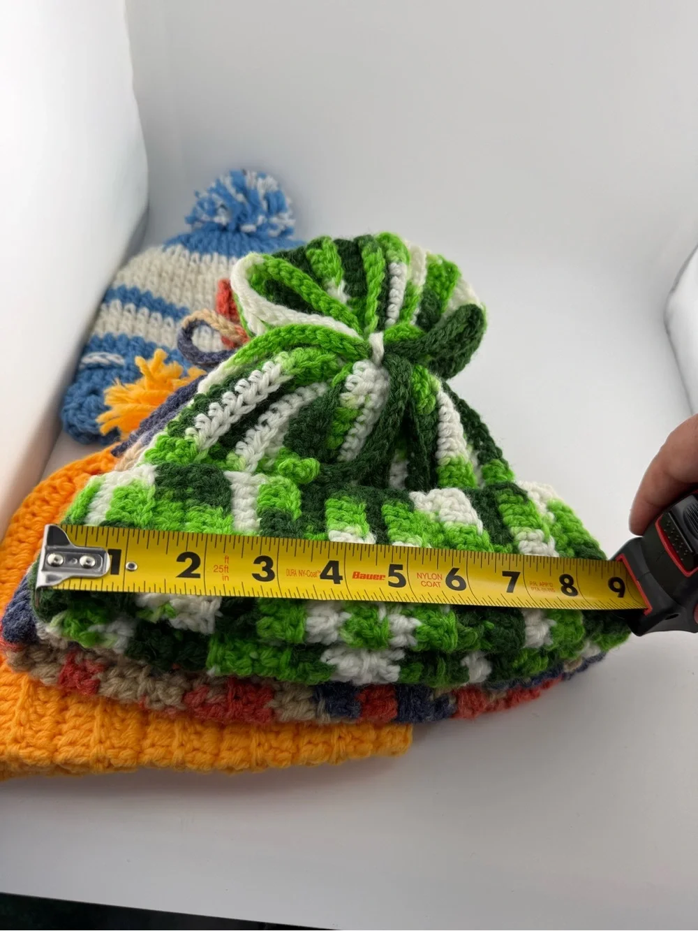 Handmade Crochet Beanie Bundle | 4-Piece Winter Hat Lot | New